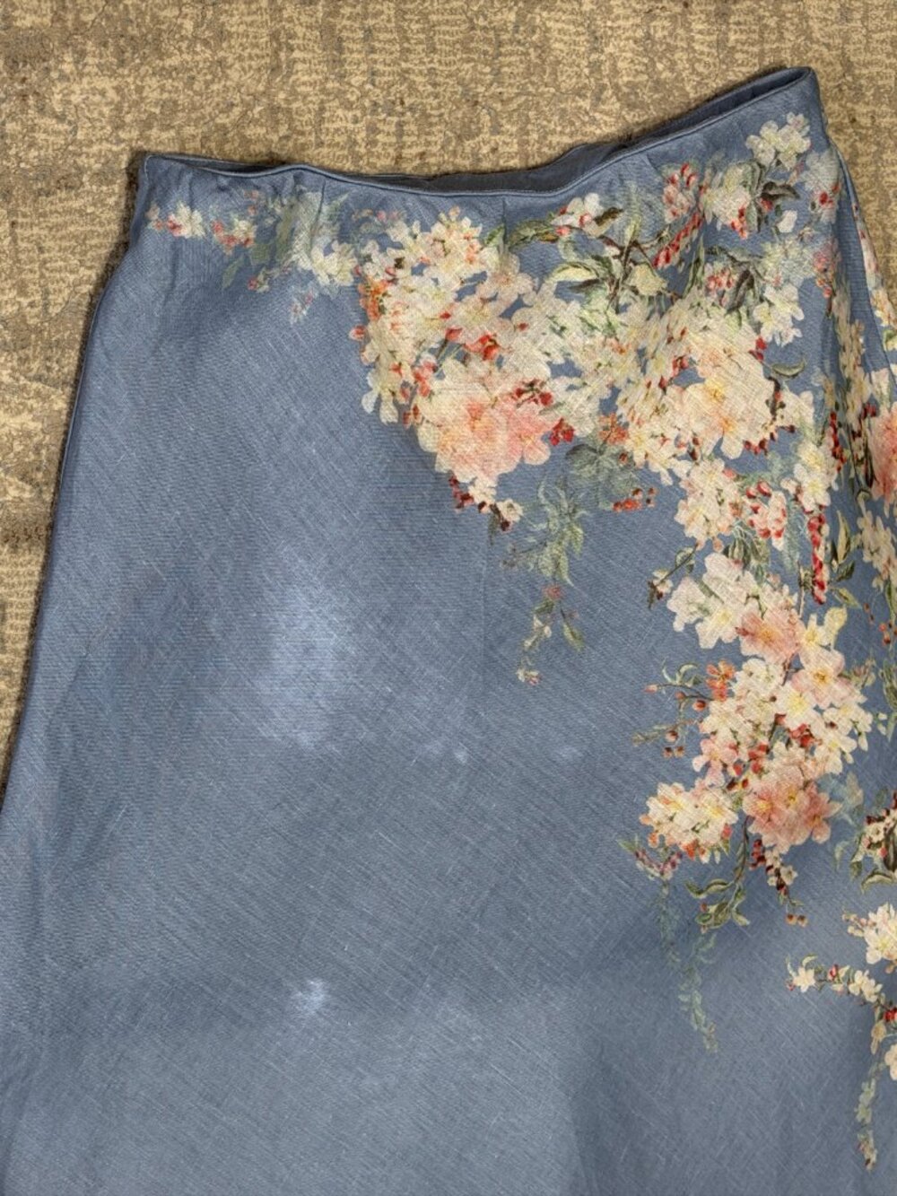 Zimmermann Cascadian Bisa floral-print linen skirt 2 US 6-8 - Picture 5 of 12